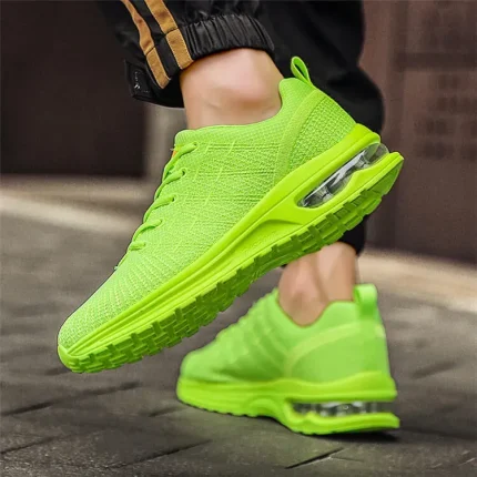 Size:5-12 Unisex Casual Solid Color Breathable Lace Up Sneakers