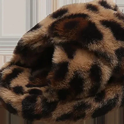 Size:5-12 Women Fashion Color Blocking Plush Slippers - Image 4