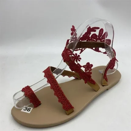 Size:4.5-11 Women Simple Style Flower Decoration Sandals - Image 7