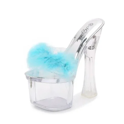 Size:4.5-11 Women Fashion Solid Color Plush Platform Shoes - Image 8