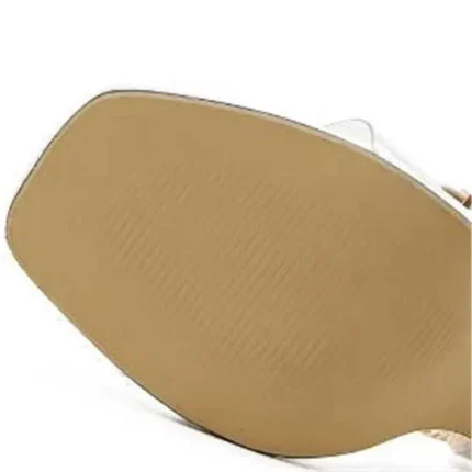 Size:4.5-10 Women Plus Size Chain Decorative High Heel Sandals - Image 4