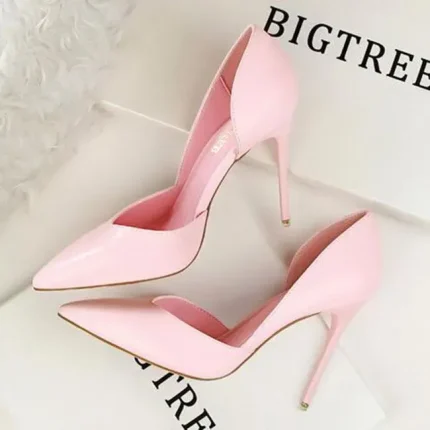 Size 4.5-8.5 Women Fashion Solid Color Pointed-toe Stiletto Shoes Pumps - Image 3