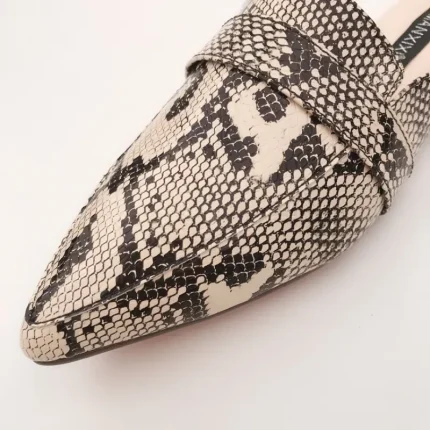 Size:4.5-10 Women Snake Pattern Flats Slippers Shoes - Image 6
