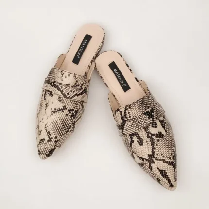 Size:4.5-10 Women Snake Pattern Flats Slippers Shoes - Image 7
