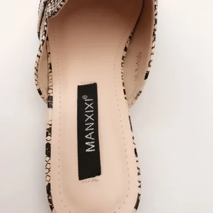 Size:4.5-10 Women Snake Pattern Flats Slippers Shoes - Image 8